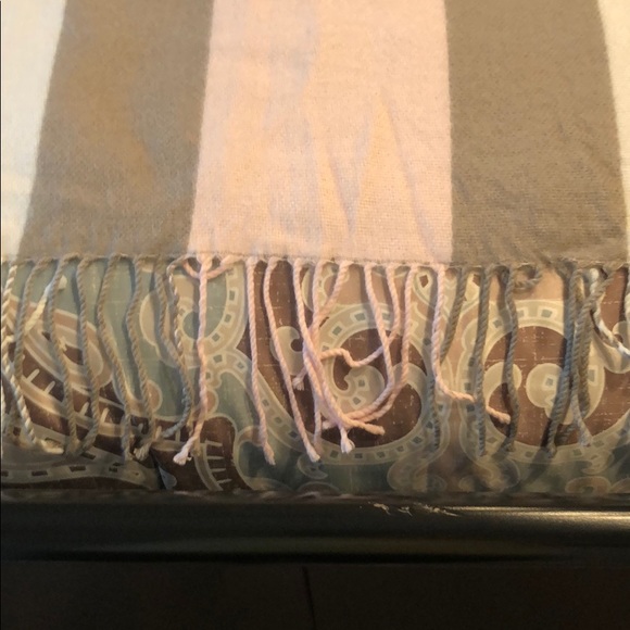 Victoria’s Secret signature fringed throw 54”x60” - Picture 3 of 6